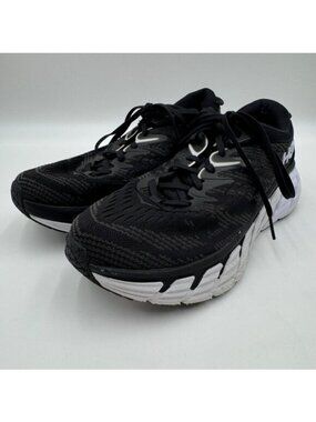 Hoka One One Gaviota 4 Black/White Womens Running Shoes Size 10B Cushioned